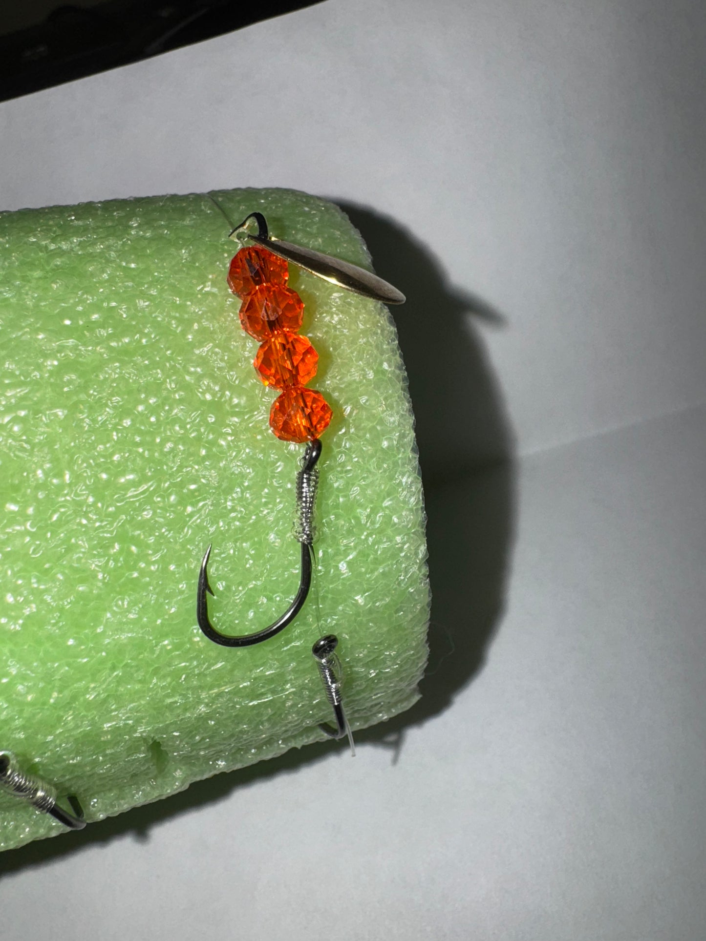 The Orange Fury Kokanee/walleye trolling spinner