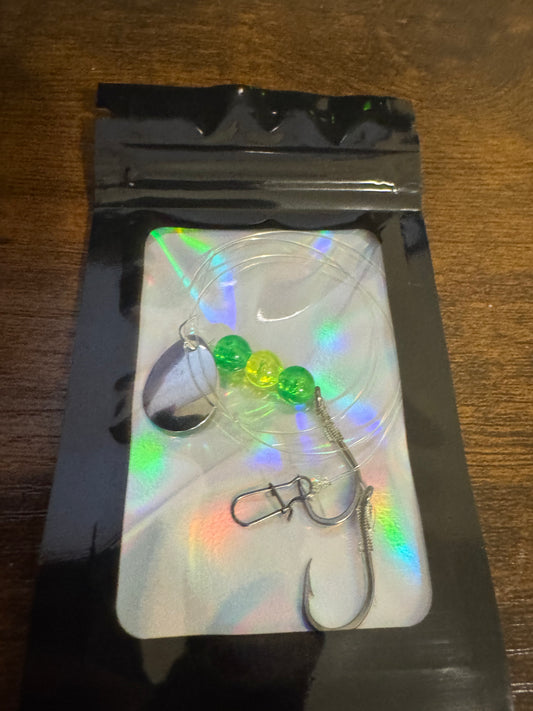 Mean Green Machine Kokanee/walleye spinner