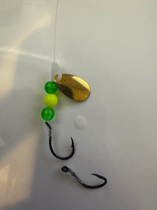 Mean Green Machine Kokanee/walleye spinner